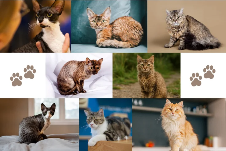 cat breeds with curly hair